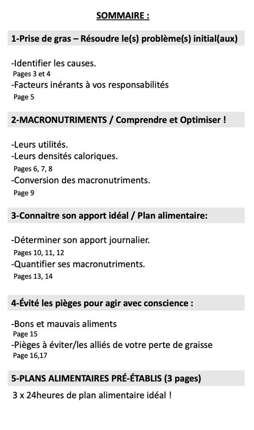 FORMATION BRÛLE GRAISSE ! (nutrition)
